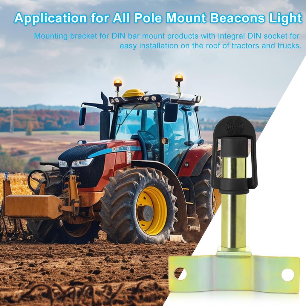Biqing Agricultural Equipment Light Mount Bracket Metal Steel Warning Light Mounting Bracket Universal Forklift