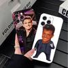 L-Luis M-Miguel Singer Soft Phone Case for iPhone 16 16E 17 Air 15 Pro Max 14 Plus 13 Mini 11 12 7 Black Cover Back Shell