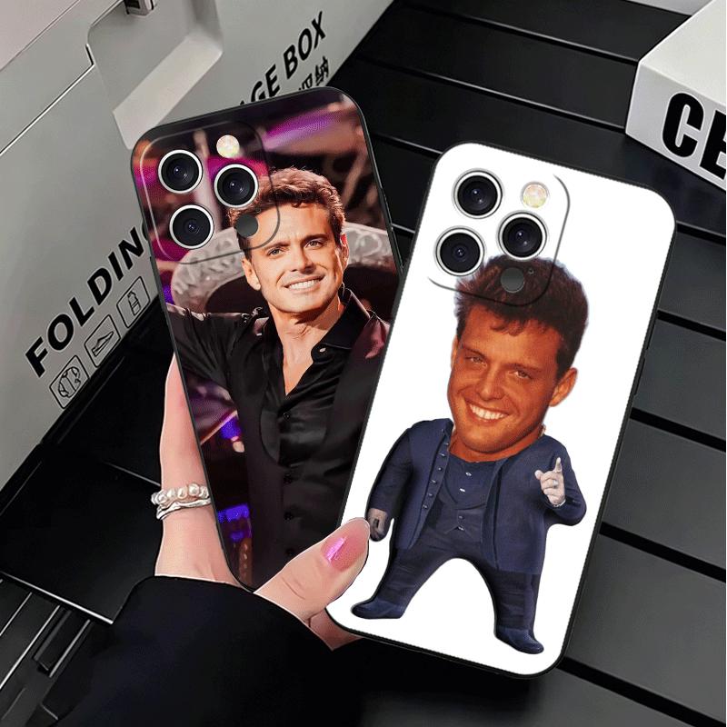 L-Luis M-Miguel Singer Soft Phone Case for iPhone 16 16E 17 Air 15 Pro Max 14 Plus 13 Mini 11 12 7 Black Cover Back Shell