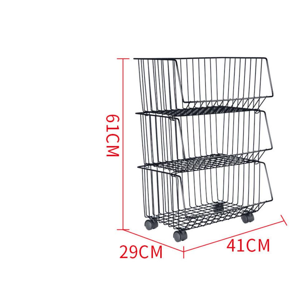 Floor-to-ceiling Multi-layer Rack Kitchen Fruit Vegetable Rack Vegetable and Fruit Basket Bedroom Storage Rack Snack Storage Rack