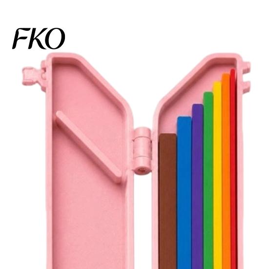 Scrapbooking Alignment Guide 7Pcs/Set Paper Crafting Guides, Color Coded Tools with Storage Case, Spacing Ruler for Crafts Layering And