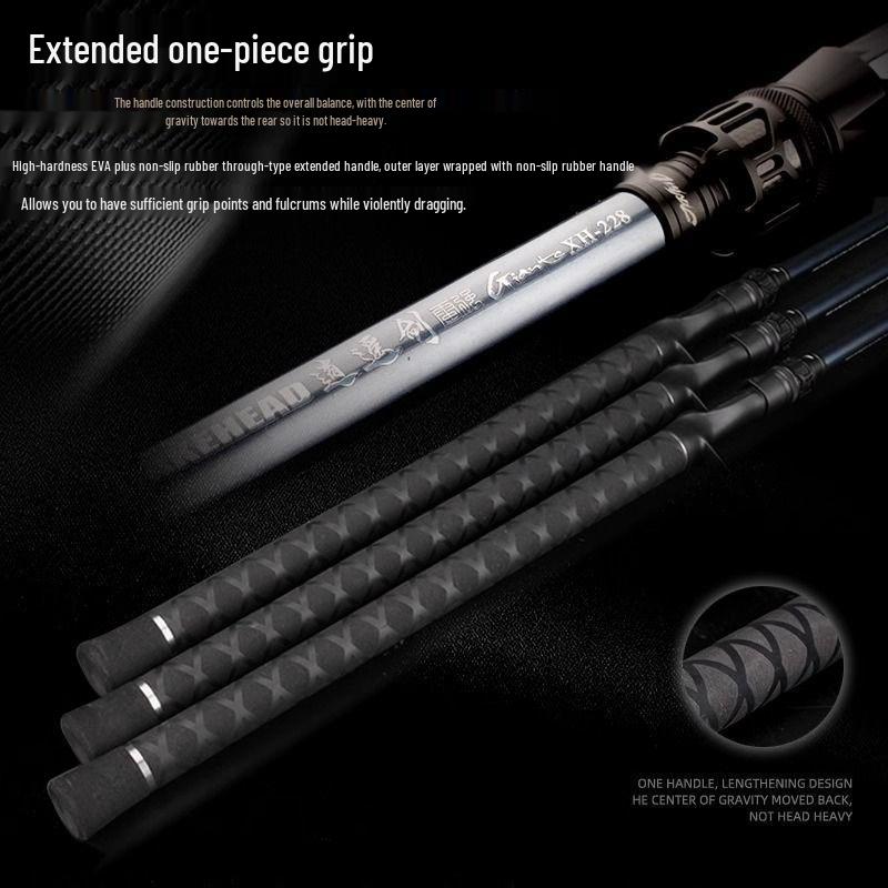 Jintu Xiaoyao Sword XH Thunder Blackfish Lure Rod - Super Hard, Long Cast, Fuji Ring