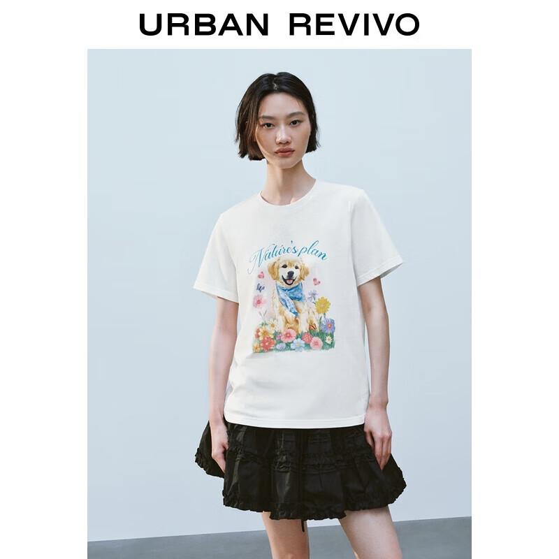 UR2025 Women s Cute Pet Graphic Cotton T-Shirt S