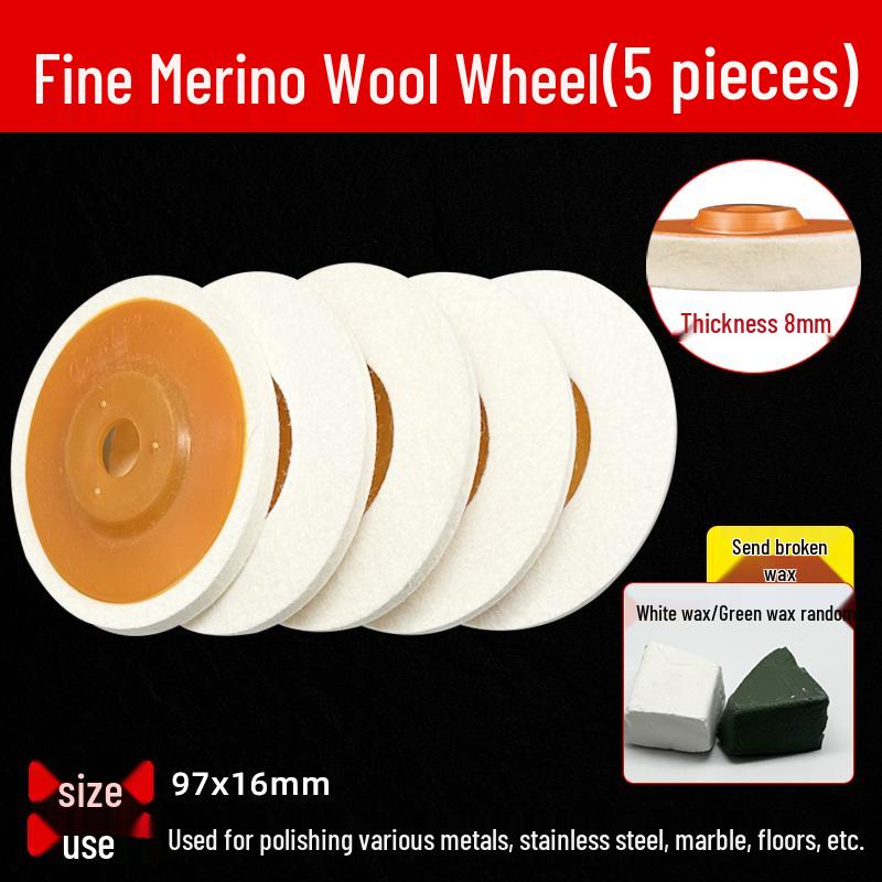 

Aluminum Alloy Polishing Wheel for Angle Grinder - Metal Mirror Finish Tool for Stainless Steel