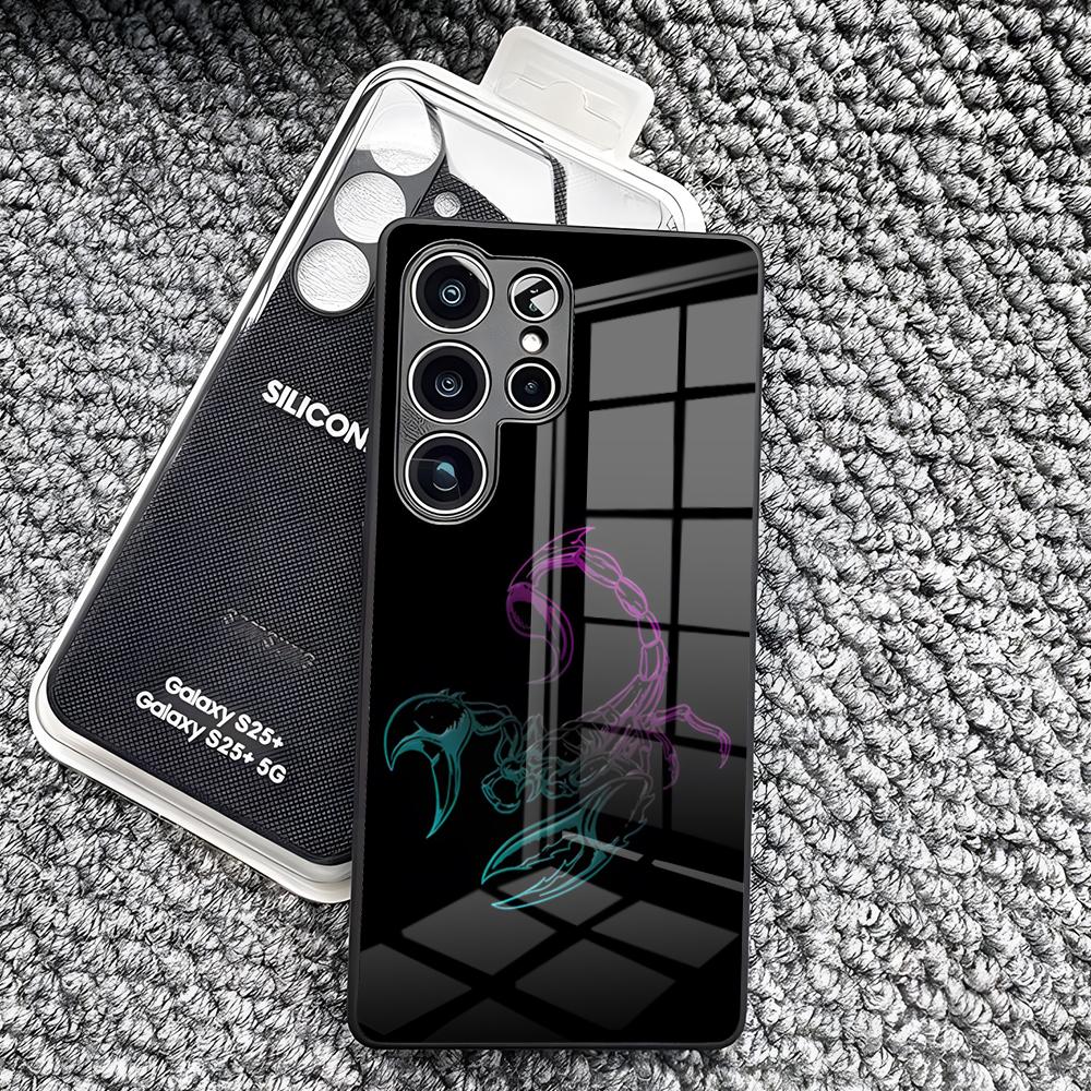Scorpion Tattoo Design Phone Case For Samsung S26 Ultra S25 Edge Ultra S23 S22 S21 S20 Ultra Plus S24 Fe A25 Glass Cover