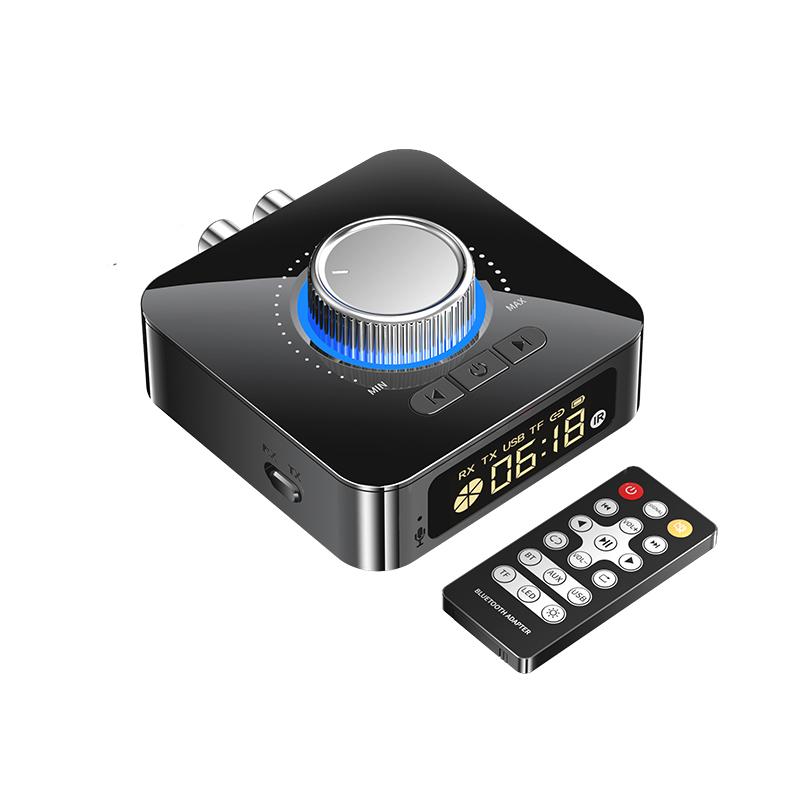 Bluetooth-Empfänger-Sender LED BT 5.0 Stereo AUX 3,5-mm-Buchse RCA Freisprecheinrichtung Anruf TF U-Disk TV Car Kit Drahtloser Audioadapter