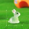 Charming Night Light Bunny Resin Sculpture For Kids Room And Gardens Fairy