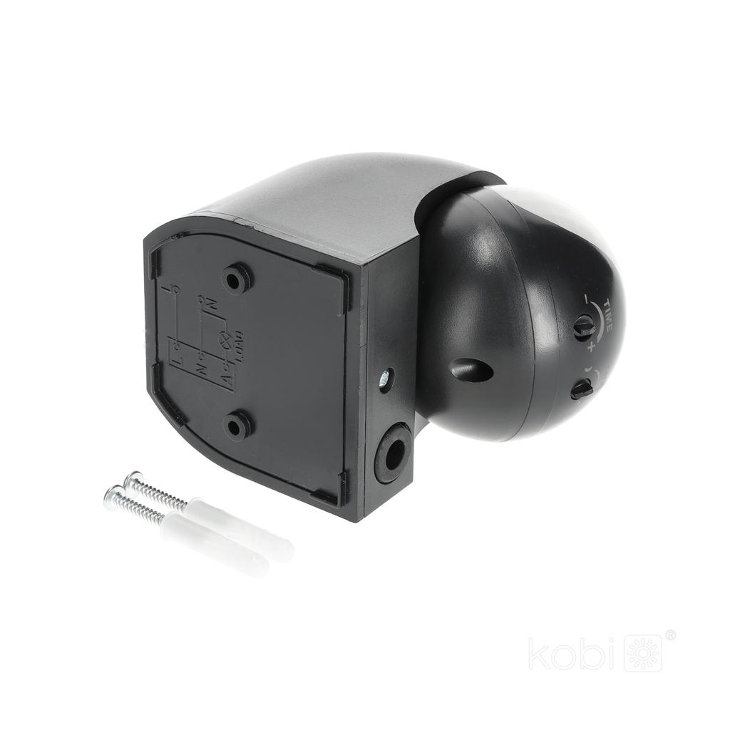 PIR Motion Sensor LX40 180° IP44 Black