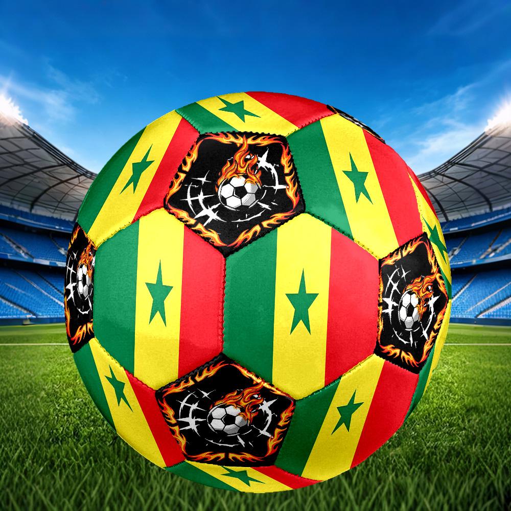 1 pz Pallone da Calcio Tema Sportivo Senegal Taglia 5 Professionale Partita Allenamento Calcio Sportivo Indoor & Outdoor Leggero Durevole c6616
