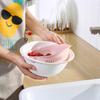 Drain Basket 360 Degree Free Rotation Detachable Double Layer Fruit Vegetable Drain Colander for Home