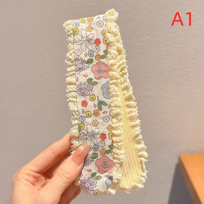 Broken Hair Arrangement Artifact Children'S Pastoral Style Headband Knitted Bangs Stickers Broken Flowers Girls Hair Stickers