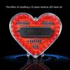LED Světelný tok ve tvaru srdce DIY Elektronická sada s 32 barevnými LED světly DIY Sada pro pájecí praxi Napájená bateriemi
