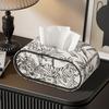 Leather Tissue Box with Storage Rack and Home Decoration Paper Rack, Suitable for Office Desks, Countertops, Bedside Tables, Etc