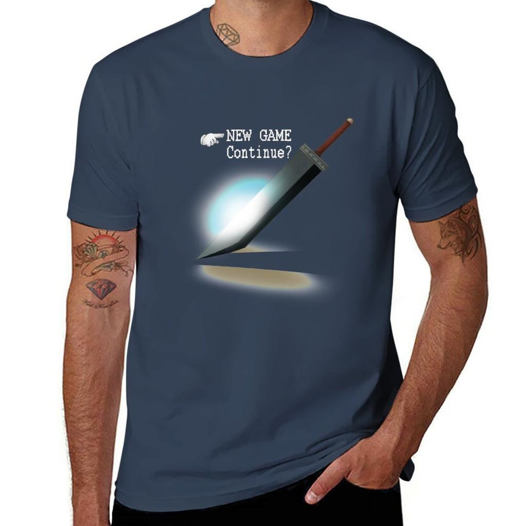 New Game  Continue TShirt summer tops quickdrying Mens t shirts