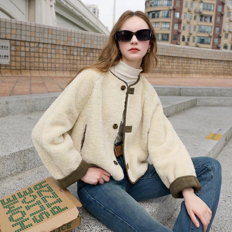 Sancai 2025 Winter Faux Suede Reversible Fur Coat