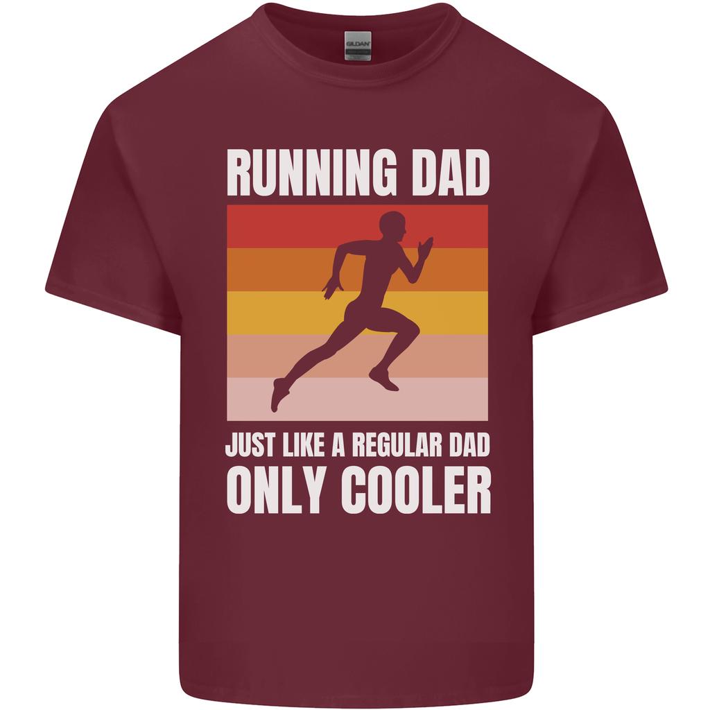 Running Dad Cross Country Marathon Runner Unisexs Light Cotton Tshirt