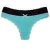Dam G-string Mjuka underkläder Lågväxt trosa Stringtrosor Bomull Enfärgad Underkläder Sexiga modekalsonger 6 st/lot