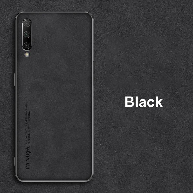 

For Honor 30i Case Luxury PU Leather Phone Case For Honor 30i Honor30i Back Cover Silicone Shockproof Full Protection Coque For Honor 30i чёрный