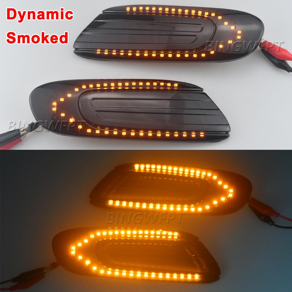 LED Dynamic Side Marker Turn Signal Indicator Repeater Light Sequential Blinker Lamp For BMW Mini Cooper F55 F56 F57 2014-2017