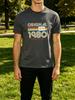 Unisexs Tee Original 1980 Limited Retro Cassette Stripes Print Cotton Short Sleeve Male Casual Streetwear Outdoor Daily Basic Top