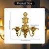 Iron Wall Candle Holder, Minimalist Vintage Design Gold Candlestick, Metal