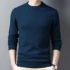 Spring and Autumn Men's Pure Wool Sweaters, Round Neck Bottoming Shirts, Business Casual Sweaters for Men