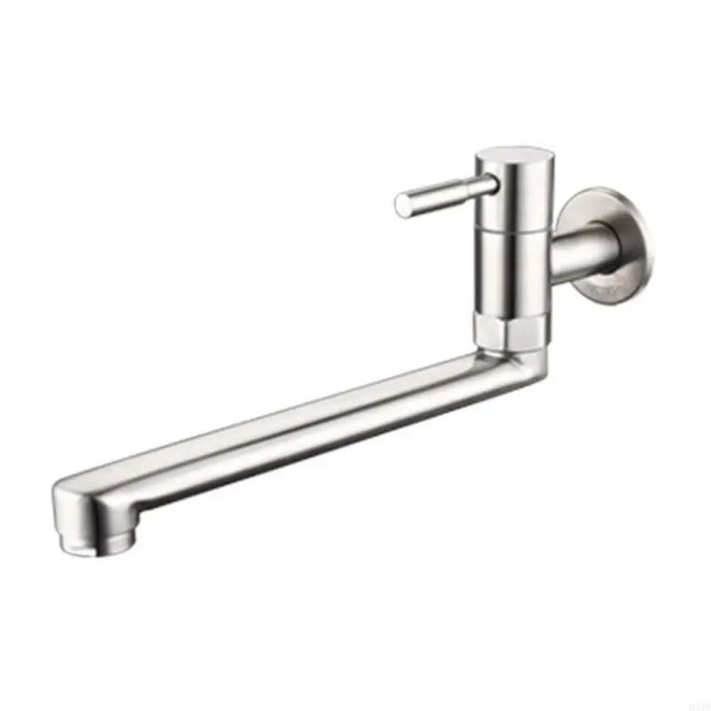 180° Rotation Kitchen Faucet Non-slip Handle Stainless Steel Sink Tap  Bathroom Use