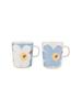 [Marimekko] Juhla Unikko Mug Set 250ml Women's 52_1_52263475463 F White X Light Blue X Sand