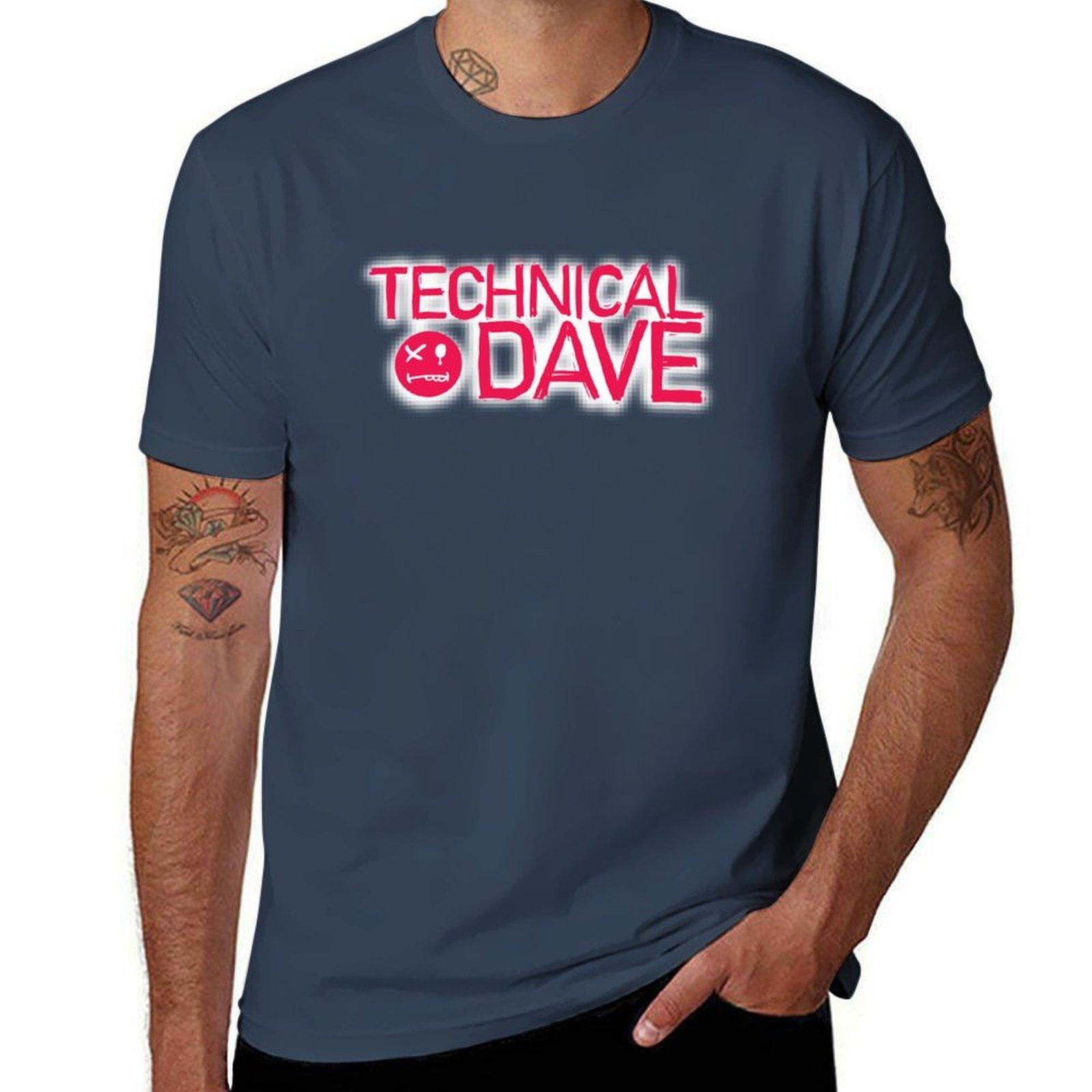Technical Dave Logo Tshirt Holiday Simple Tee Shirt S