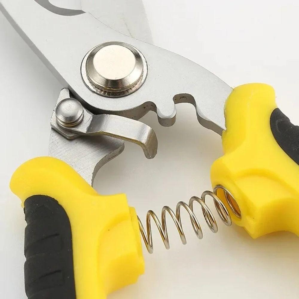 Stainless Steel Manually Shears Multifunction Electrician Wire Cutters Portable Cable Scissors