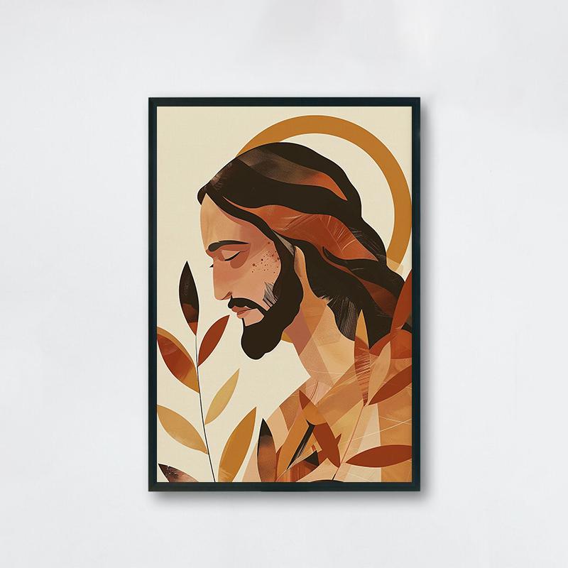 Boho Christ Art Poster Boho Christian Bible Verse Prints Canvas Painting Jesus Wall Art Pictures Home Room Modern Decoration