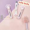 Infällbara brytbladsknivar Söt Katt tasskniv Bärbar Brevöppnare För Att Skära Papper Kartong Kontor Skola Kontorsmaterial Verktyg