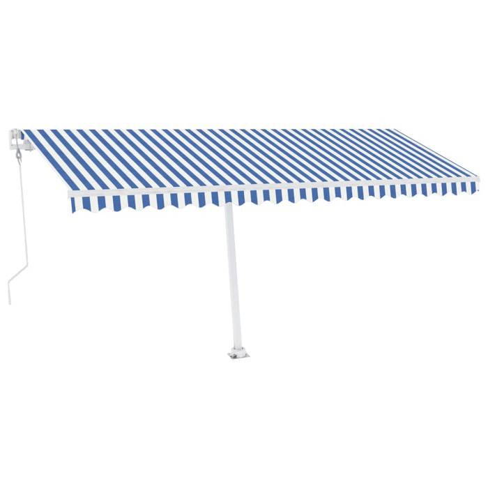 VidaXL Auvent Automatique sur Pied Auvent de Terrasse Store de Balcon Jardin Patio Extérieur Ombrage des Fenêtres 500x350 cm 3069666