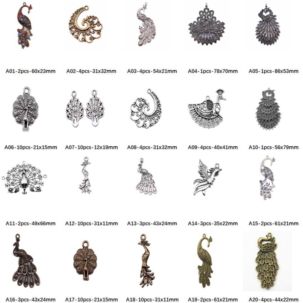 Comprar Peacock Charms For Jewelry Making Accessori Decor Diy Tienda