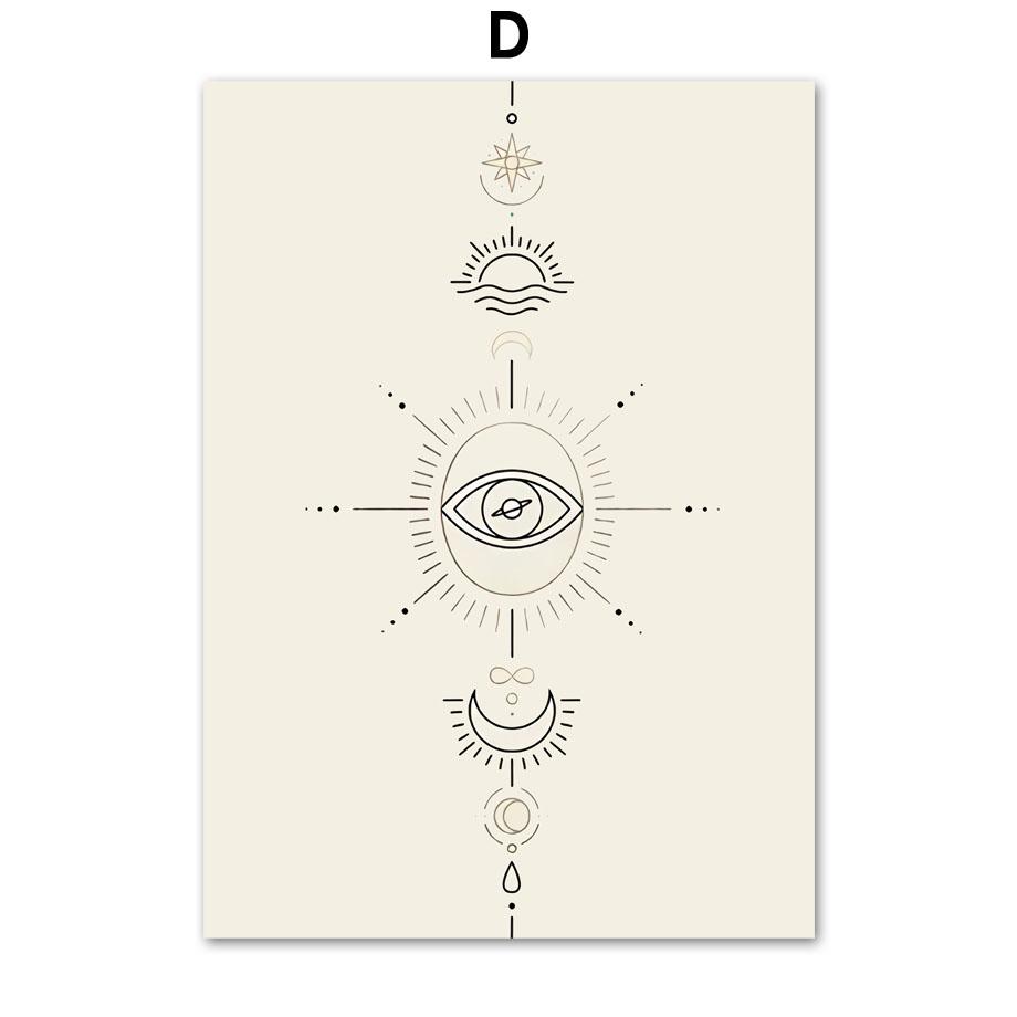 Minimalistické Abstraktní Body Line Figura Citáty Severské plakáty a tisky Nástěnné umění Obraz na plátně Dekor Obrazy do obývacího pokoje