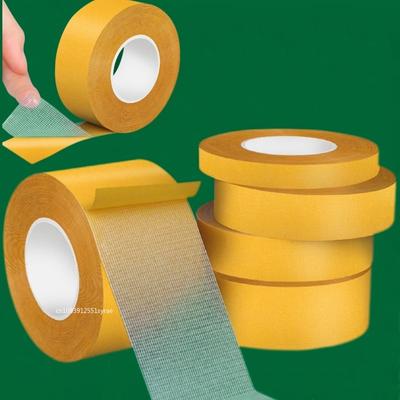 Benzi super-rezistente cu două fețe Bandă adezivă extra-puternică anti-alunecare Benzi impermeabile Bandă translucidă din plasă pentru bucătărie, baie