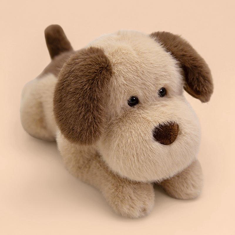 Cute And Soft Lying Golden Retriever Doll Plush Toy Small Milk Dog Dog Doll Children'S Company Soothing Doll