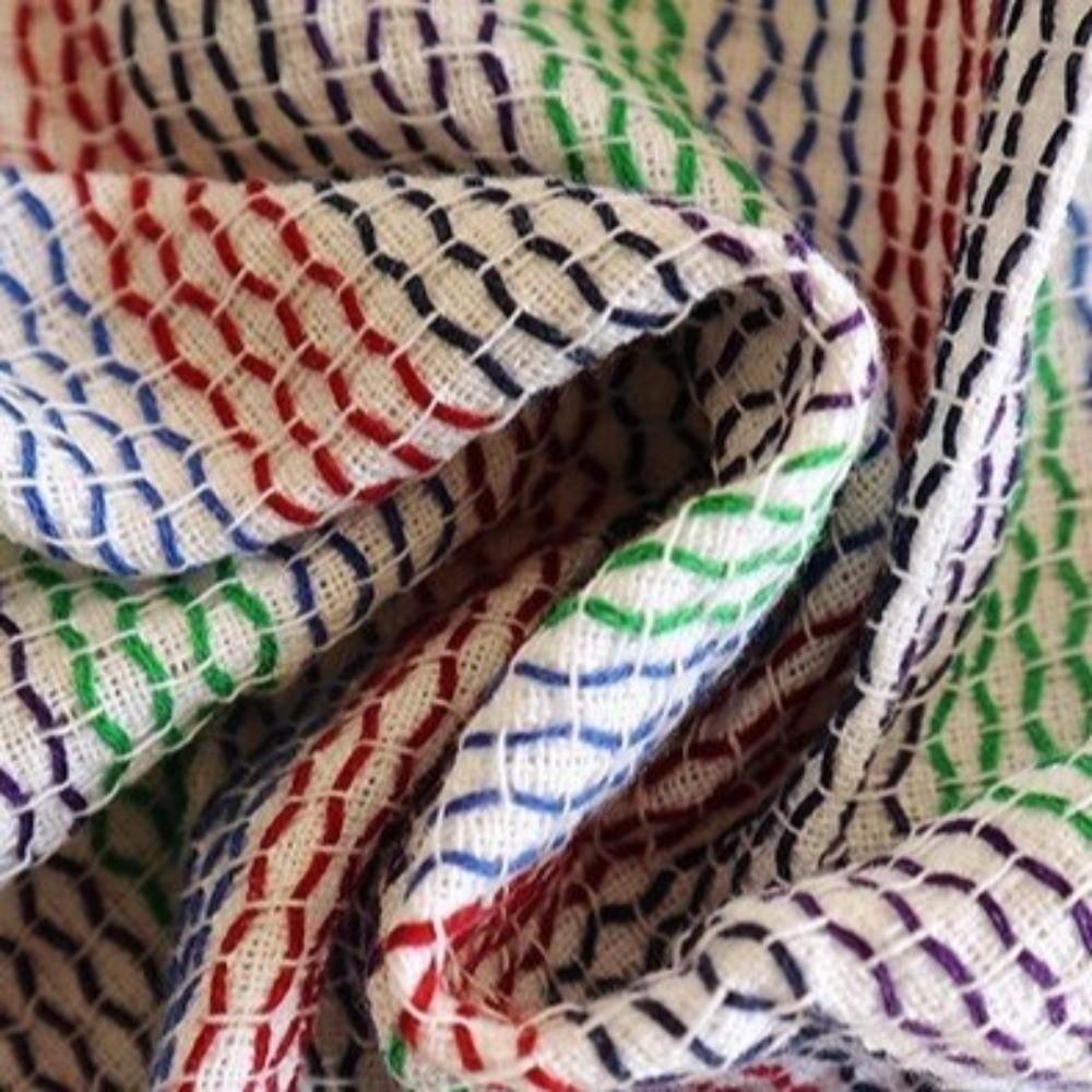 4PCS Soft Kitchen Towels Striped Pattern Scouring Pads Multifunctional Kitchen Rag  Kitchen Cleaning