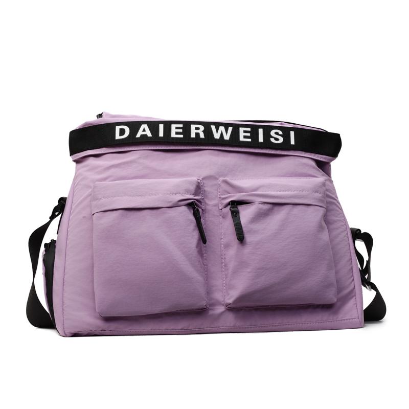 

Solid Oxford Tote Bag Casual Large Capacity Crossbody Bag 2026 New Hot Selling Women s Versatile Fashiable Crossbody Bag лавандовий