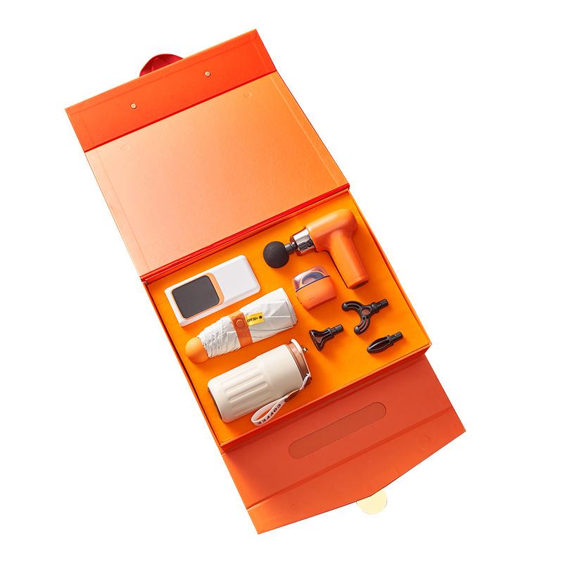 Exquisite Employee Gift Set: Coffee Cup & Massager