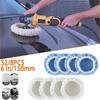 32/8PCS Car Polisher Buffer Pads Cover 6 In/150mm Car Polishing Pad Microfiber Bonnet Polisher Polish Pad Cleaning Waxing Tools