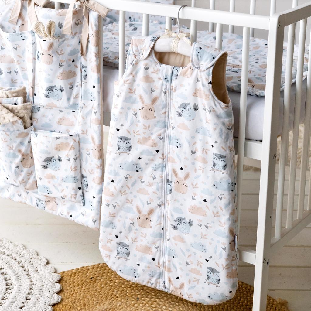 Babyu, śpiworek niemowlęcy letni muślin bawełna regulowany 0.5 tog 0-9 m