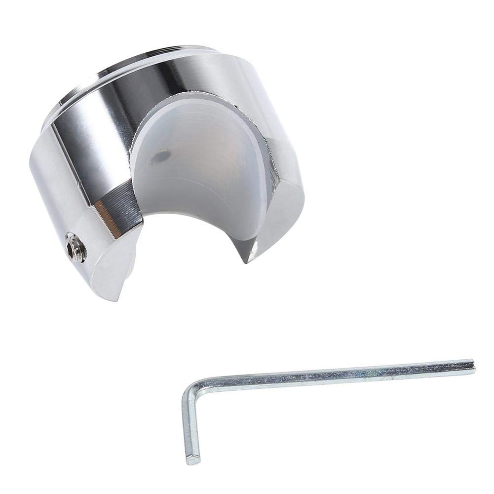 KIMISS 7/8" 1" Aluminum Alloy Motorcycle Handlebar Mount Watch Precise Time Record Dial Clock for Bike/Cruiser/Chopper White