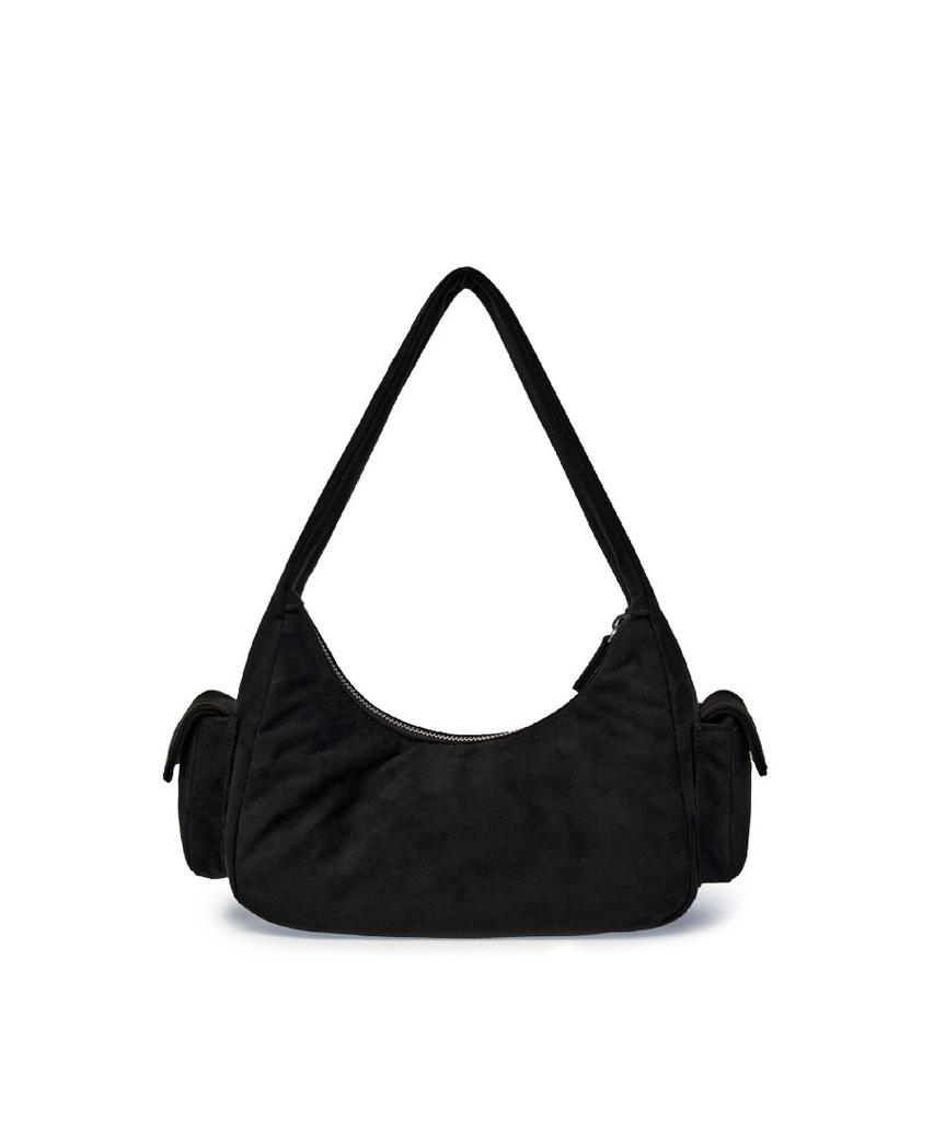 Mlb Vintage Street Nieten Hobo Tasche Ny (Schwarz)