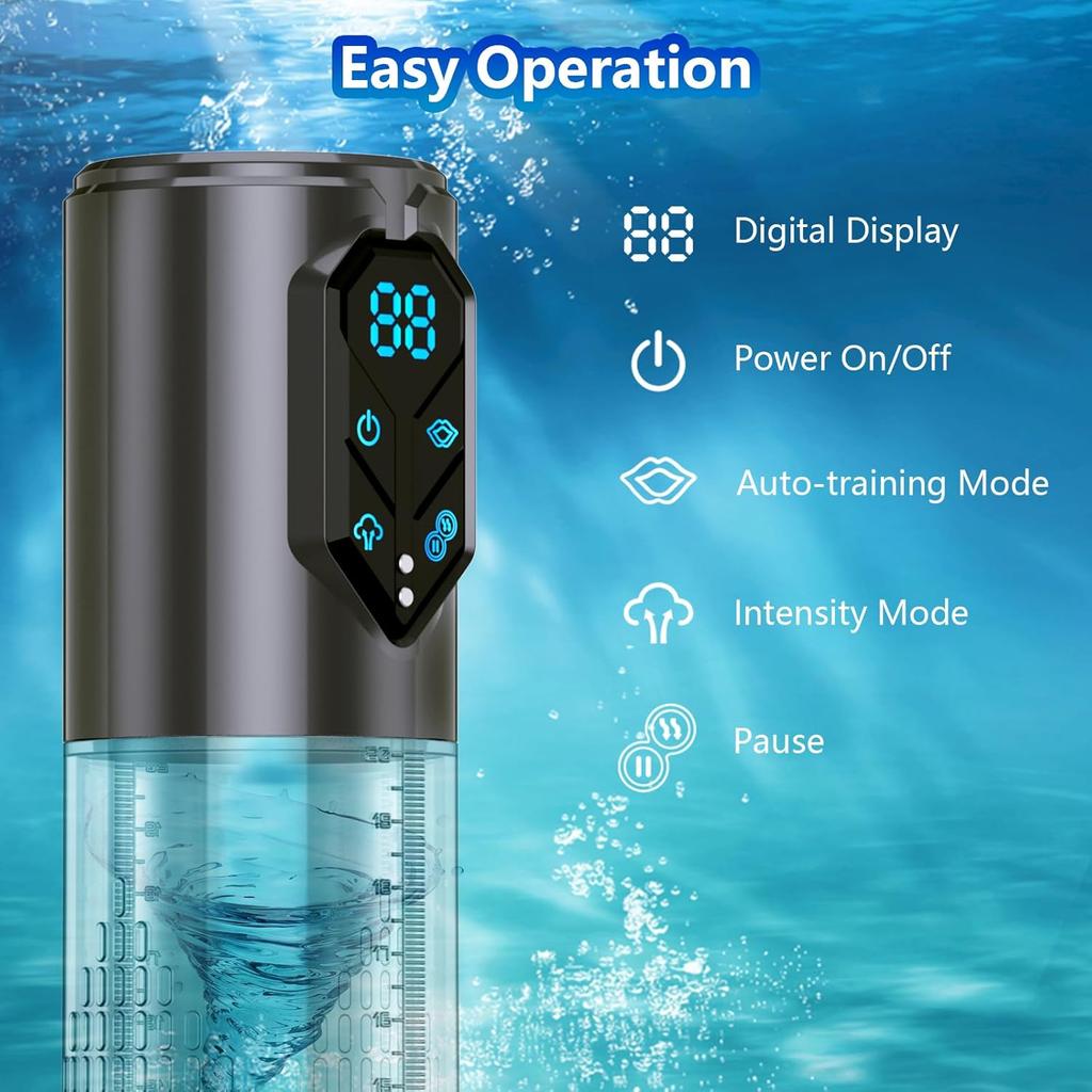 Fully Automatic Electric Penis Pump for Enlargement Man Vacuum Pump Enlargement Extend Pump ,4 Suction Levels,Penis Pump Adultos