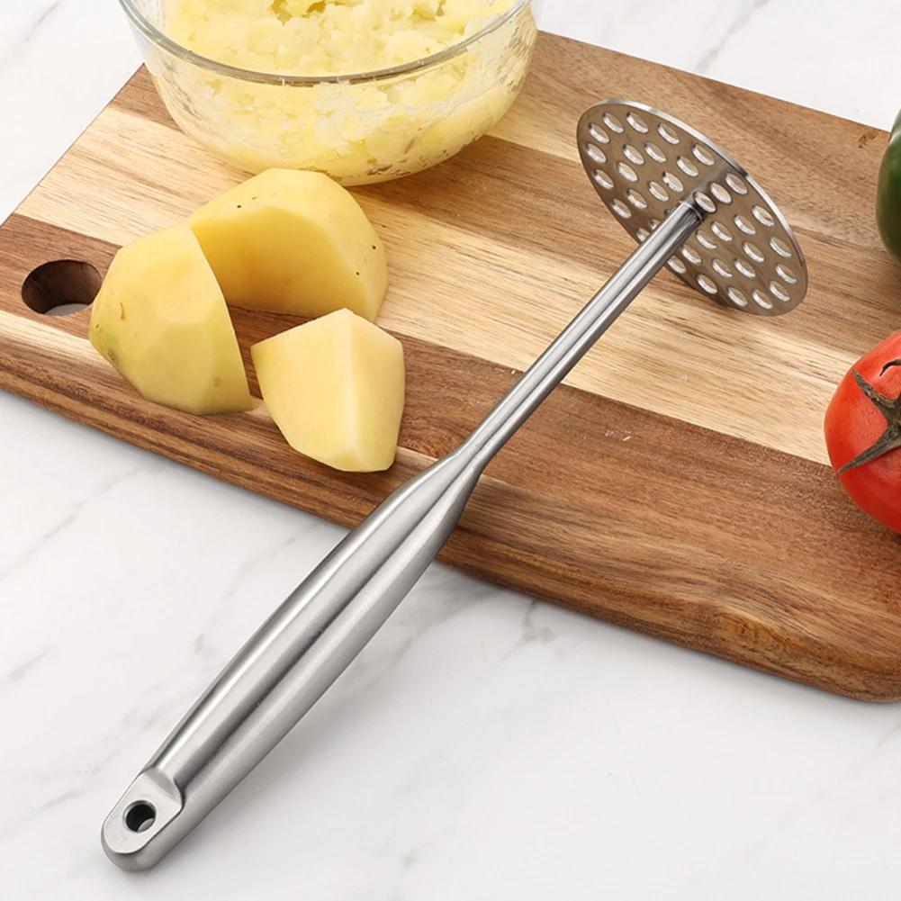 

Ergonomic Stainless Steel Potato Masher with Perforated Base for Soft Food Mashing Potatoes Avocados and Beans China Mainland