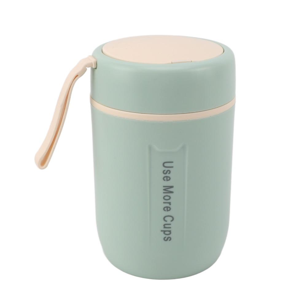 600ml Thermal Soup Cup Safety Cover Food Container Portable Insulated Food Jar  For Travel