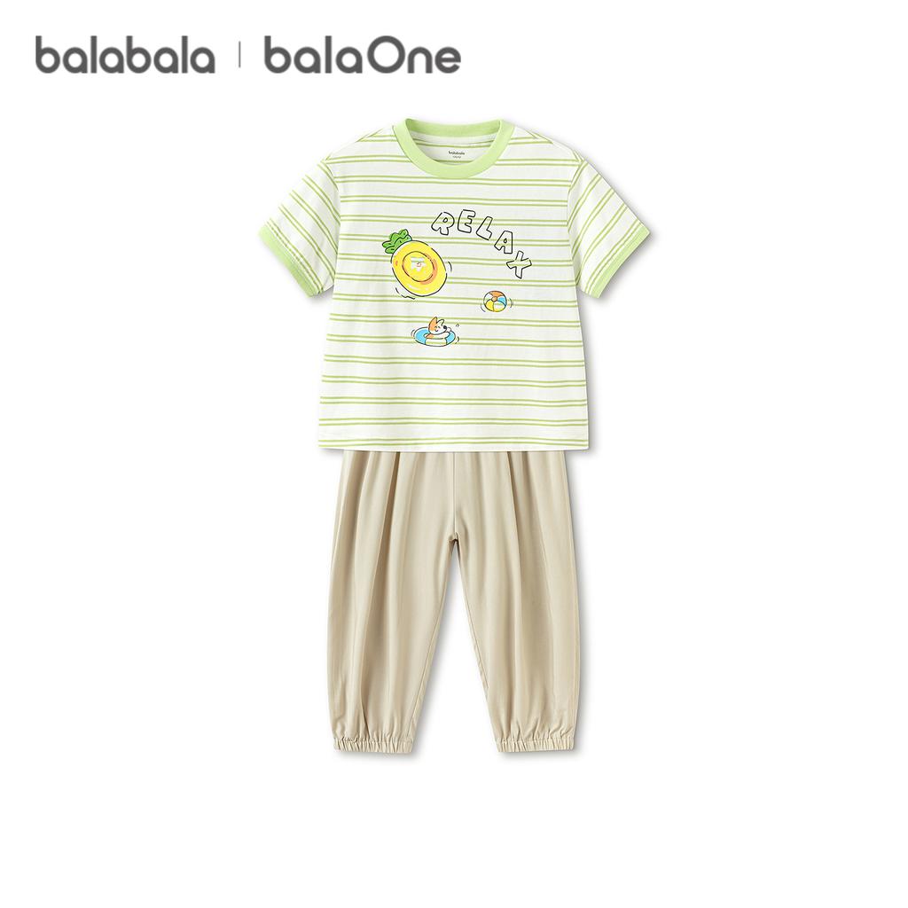 Balabala Short Sleeve Set for Girls and Boys