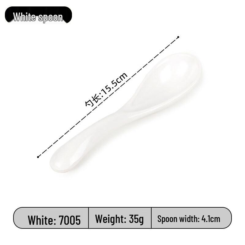 

Zhi Shi Melamine Two-Tone Soup Spoons, 10-Pack