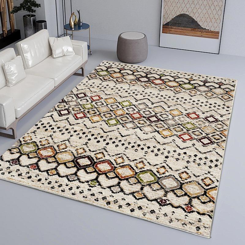 Moroccan Style Printing Large Carpet Anti-slip Wear-resistant Soft Mat for Living Room Bedroom Rug Classic and Ethnic Beautiful